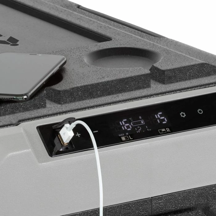 Ftohës portativ BRUNNER Polarys Freeze DZ 35L (0826049N), Dual Zone, gri e çelët/gri e errët