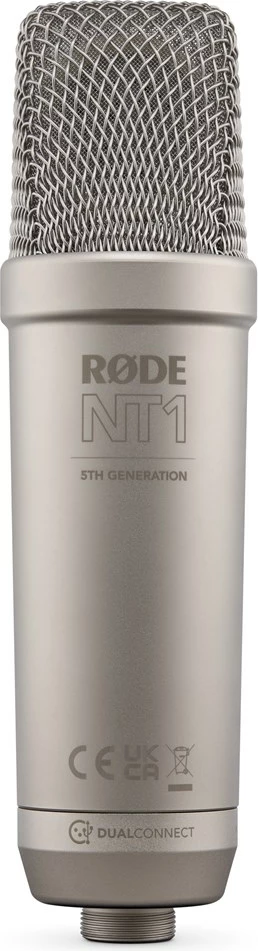 Mikrofon kondesator RØDE NT1 (Gen.5), i argjend