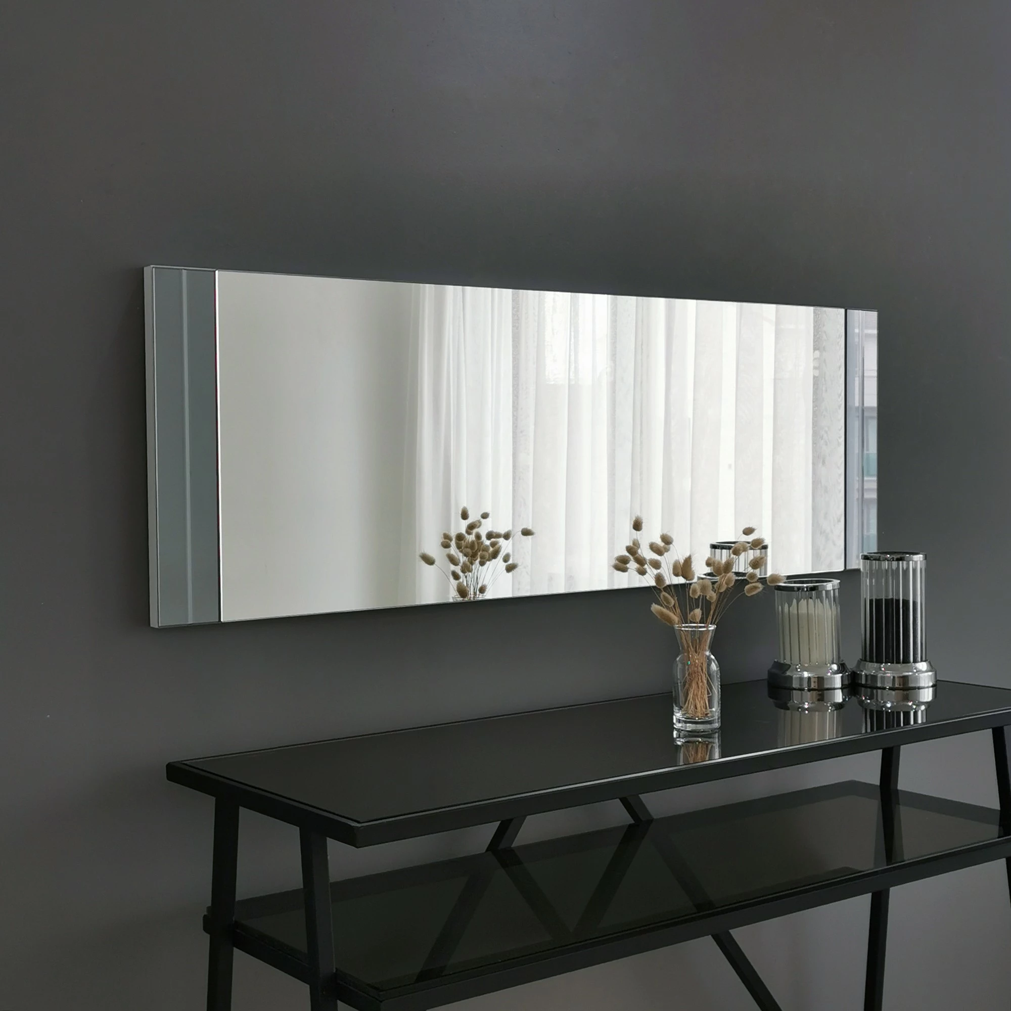 Pasqyrë moderne, ngjyrë e bardhë, Skye Decor, A351, 40x120cm
