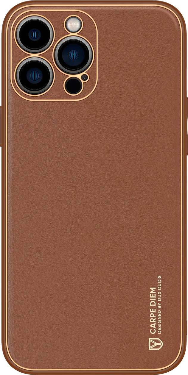 Mbështjellës Dux Ducis Yolo për iPhone 14 Pro, Kafe