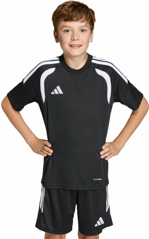 Fanellë futbolli adidas për fëmijë, e zezë