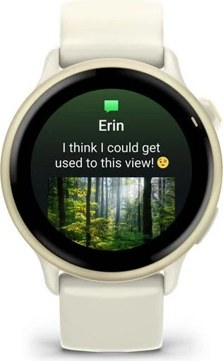 Smartwatch Garmin vívoactive 6, 42 mm, AMOLED, GPS, i bardhë