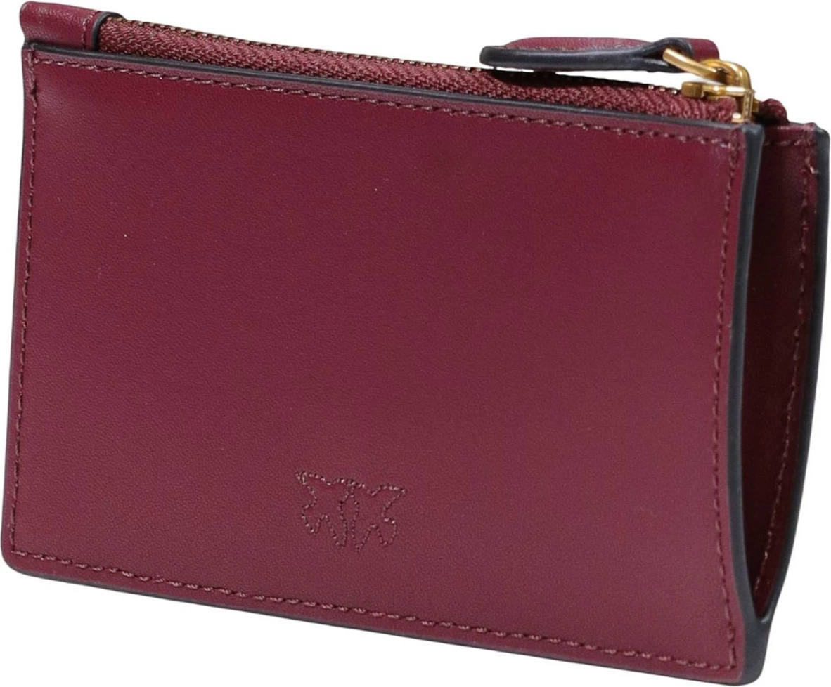 Portofol kartash Pinko Airone Vitello Seta 100251 A0F1 për femra, vjollcë rrushi