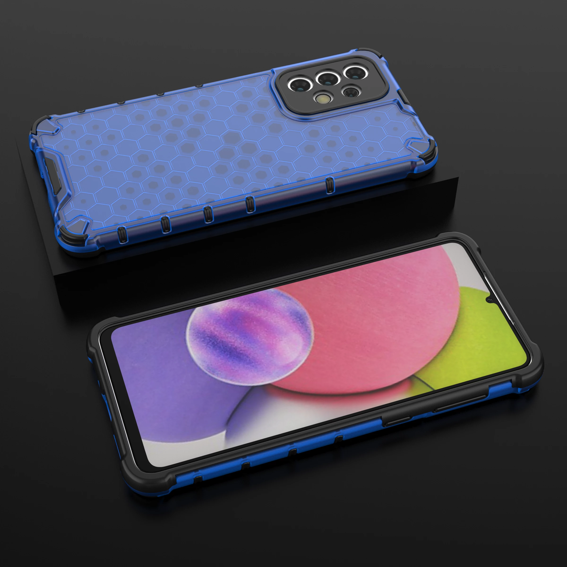 Mbështjellës Hurtel Honeycomb për Samsung Galaxy A33 5G, Blu