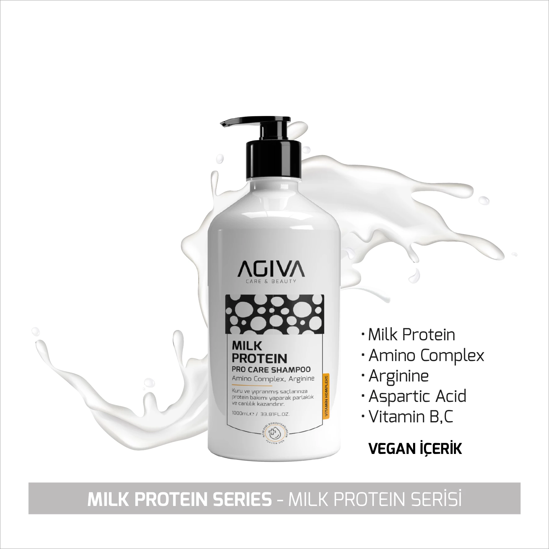 Shampon Agiva Milk Protein Amino Complex Pro Care 