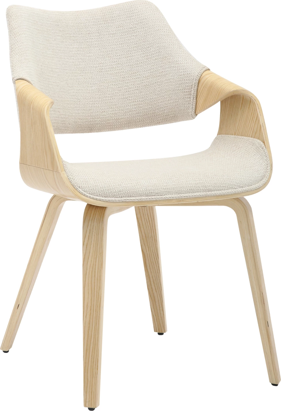 Karrige për ngrënie NETTO FH9976.01, kornizë druri, ngjyrë lisi-bezhë, 55x56x83.5 cm