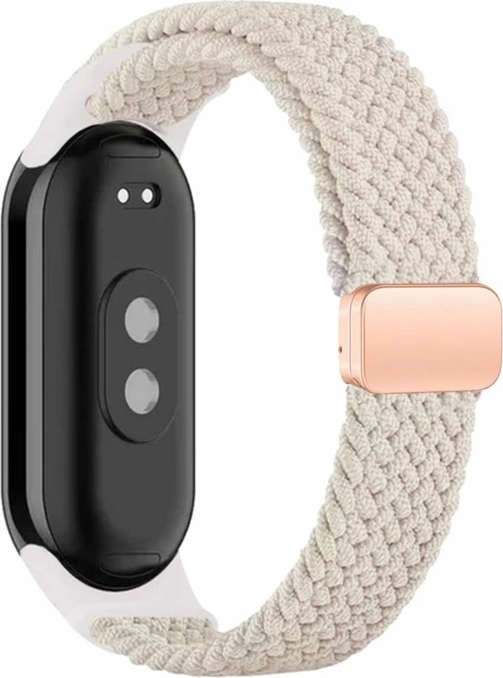 Rrip najloni për smartwatch Tech-Protect NylonMag, për Xiaomi Smart Band 8/9/NFC, Bezhe