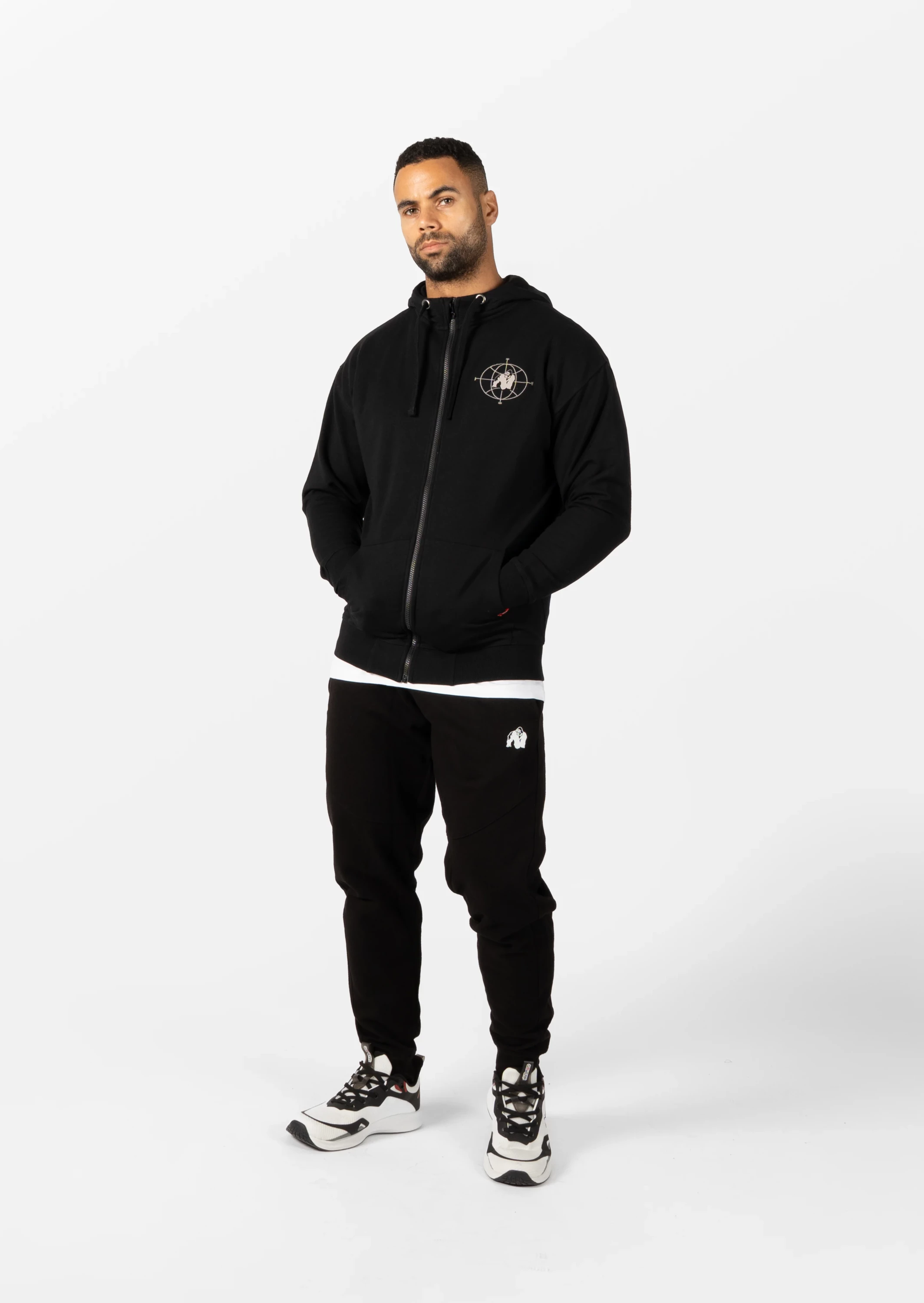 Scofield Zipped Hoodie - Black [Madhësia: XL]
