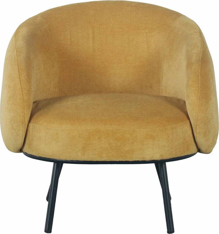 Karrige e ulët Malu, e verdhë, 74x68x74 cm