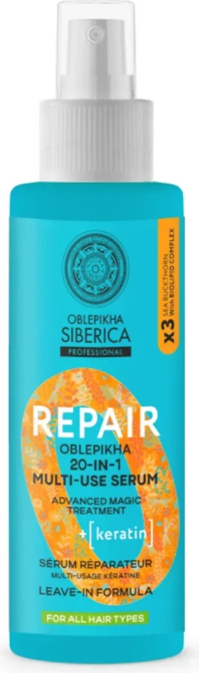 Serum për flokë për femra Natura Siberica Oblepikha Repair 20 në 1, 200ml