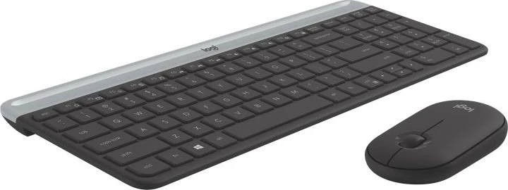 Set tastierë & Maus wireless Logitech MK470 Slim, DE-Layout, 920-009188, zi/gri