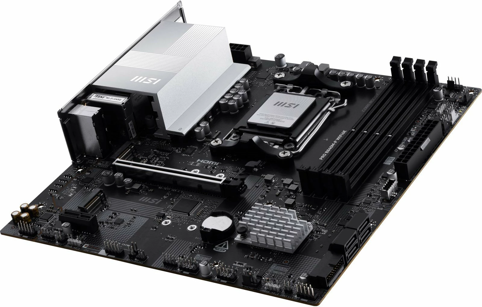 Pllakë amë MSI PRO B840M-P WIFI6E, AM5, Micro ATX, DDR5 deri 256GB, Wi‑Fi 6E