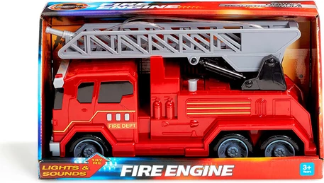 Kamion zjarrfikës me drita dhe tinguj