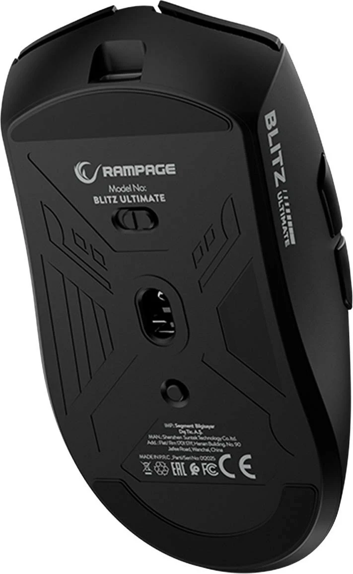 Maus gaming Rampage Blitz Ultimate, pa kabllo, 30000 DPI, i zi