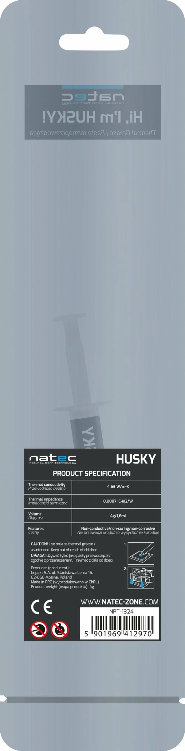 Pastë termike Natec Husky 4g NPT-1324
