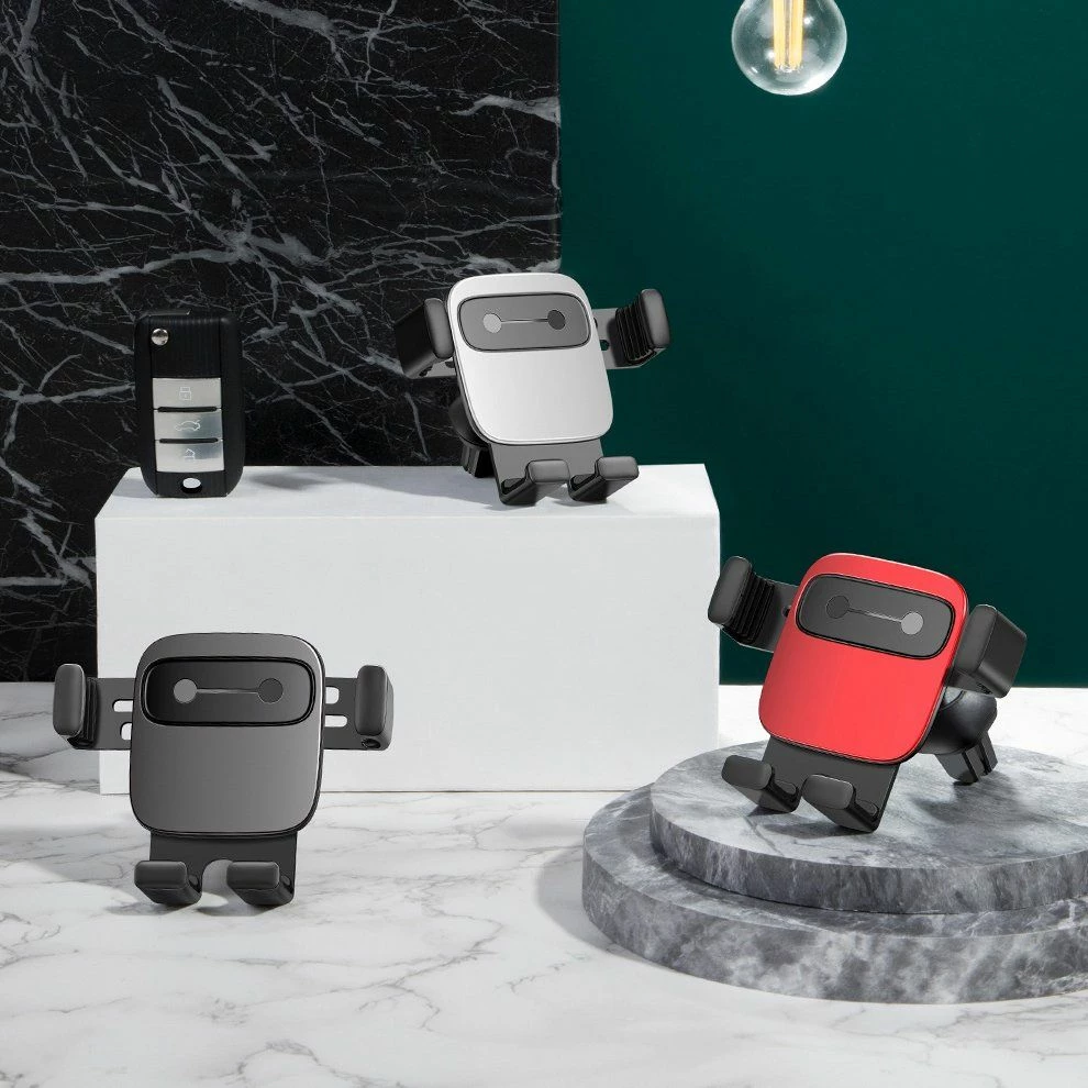 Mbajtëse telefoni për makinë Baseus Cube SUYL-FK01, Gravity, për grilë ventilimi, 4.7-6.5", e zezë