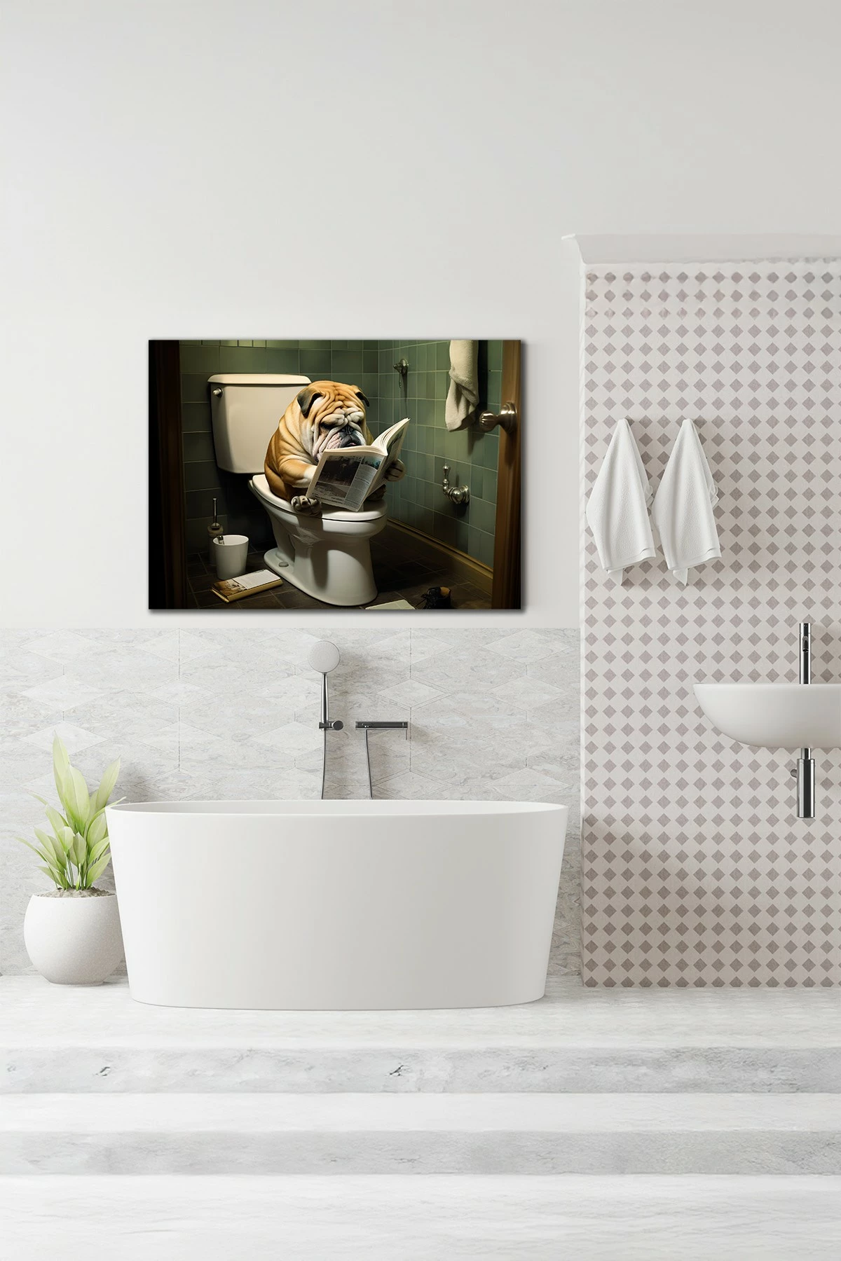 Pikturë dekorative në kanavacë, shumëngjyrëshe, Wallity, Ersyaıhyvn24, 40x60cm