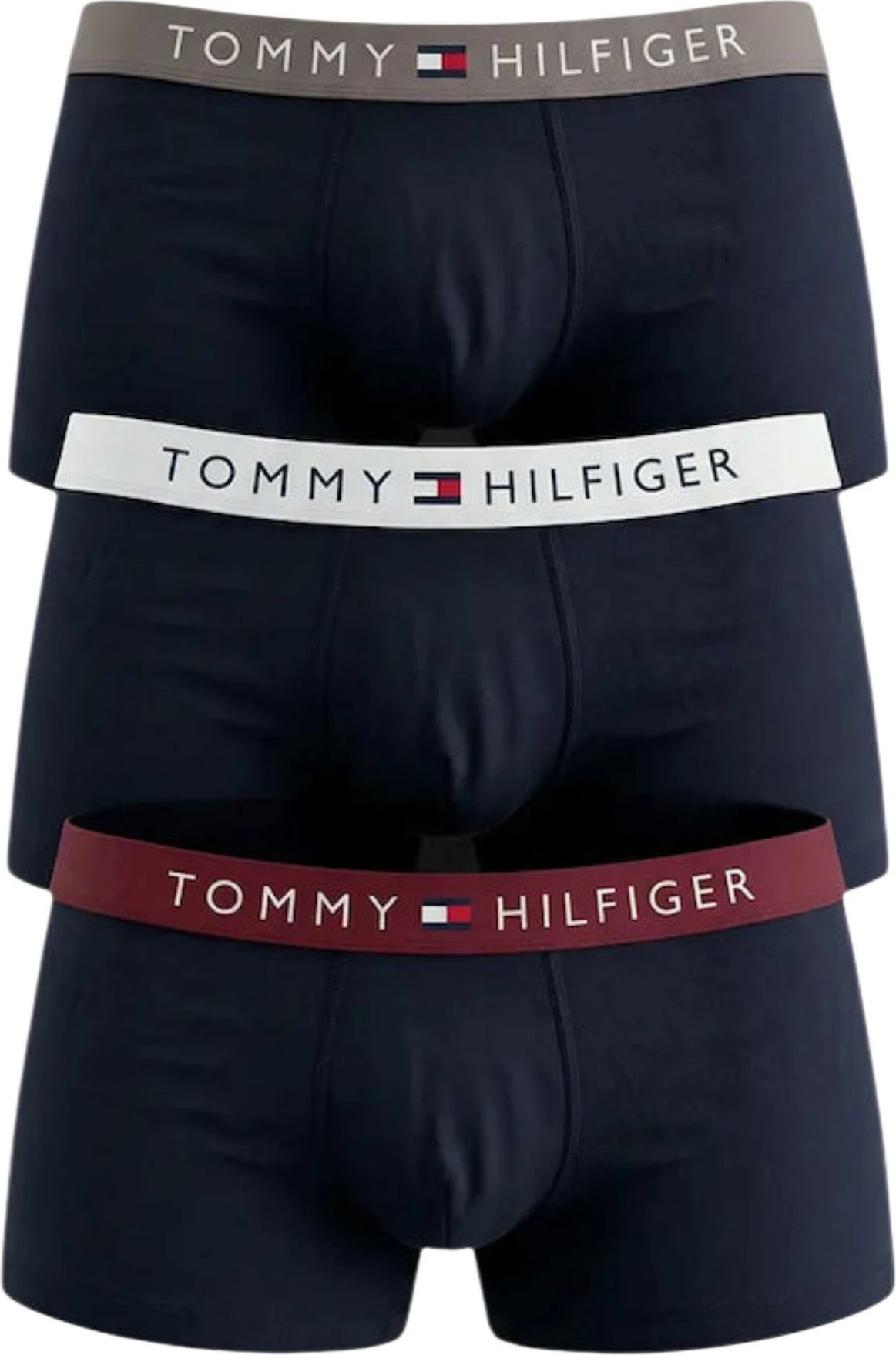 Të brendshme për meshkuj Tommy Hilfiger 3P Trunk WB UM0UM03908, të zeza/blu [Madhësia: S]