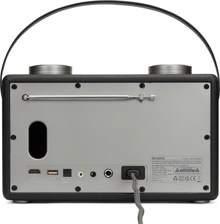 Altoparlant Wireless 50W me Bluetooth, USB dhe Radio FM AIWA BSTU-800BK