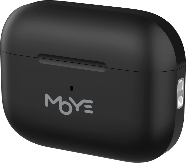 Kufje Moye Aurras 3, Bluetooth 5.3, ANC, 5 orë bateri, karikim wireless, me kuti karikimi, e zezë