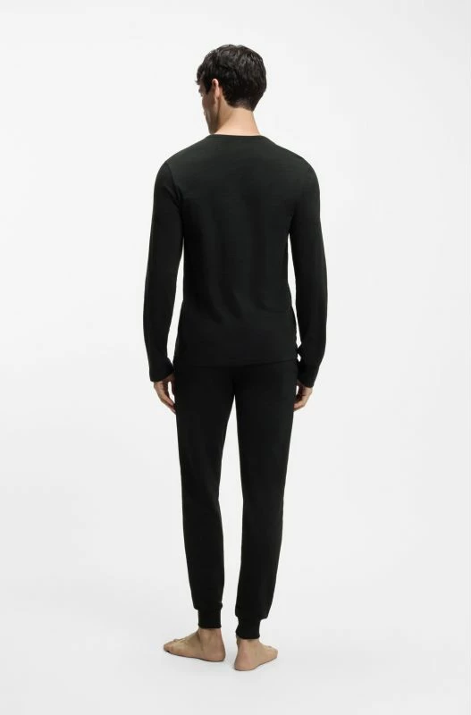 Këmishë për meshkuj Hugo Bodywear LS-SHIRT 50492631-001, e zezë