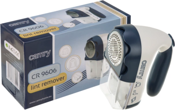 Heqës pushi për rroba CAMRY CR9606, 3W, me bateri dhe rrymë, me furçë pastrimi, bardhë/kaltër