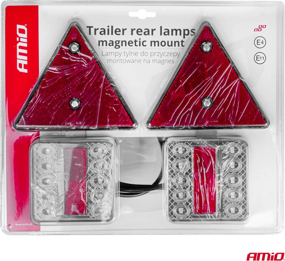 Set dritash magnetike për rimorkio me trekëndësh