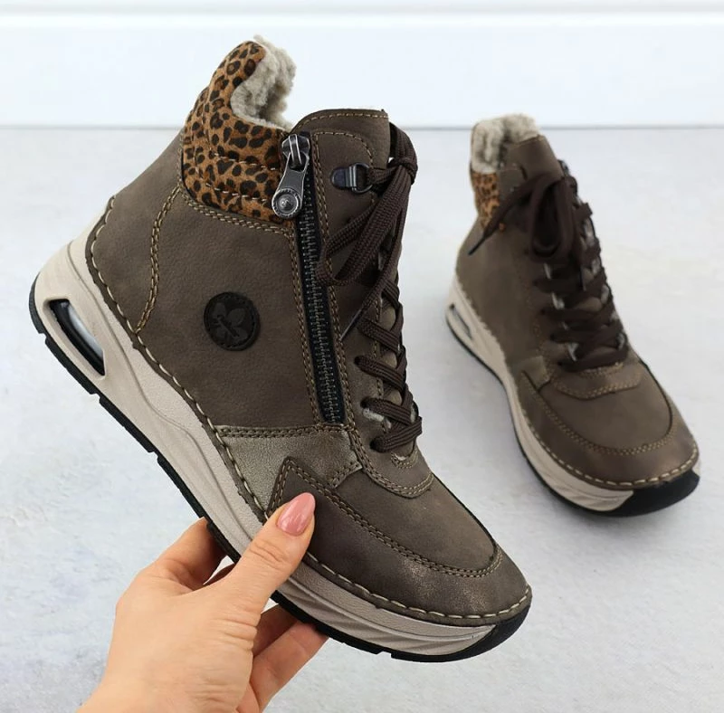 Çizme femrash Rieker 44565-25, kafe leopard [Madhësia: 39]