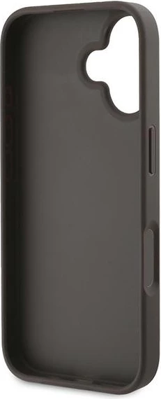 Mbështjellës Guess 4G Bottom Stripe për iPhone 16 Plus 6.7", Kafe
