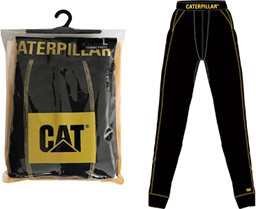 Pantallona termike të brendshme CAT BS75/BS72, 100% poliester, L, të zeza