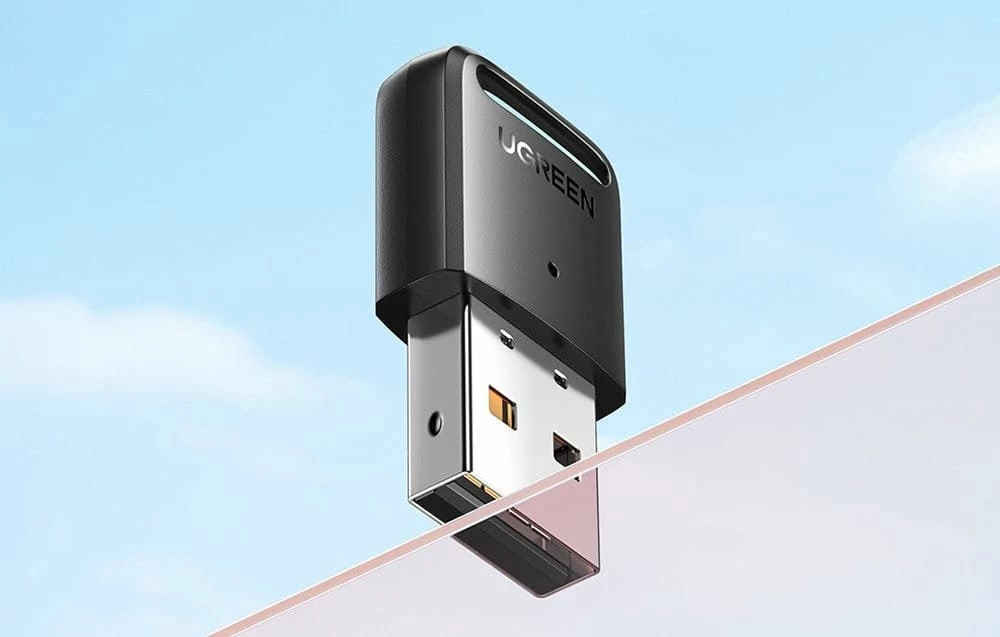 Adapter Bluetooth USB-A Ugreen CM591 (UGR5590), Bluetooth 5.3, LED, rreze 20 m, i zi