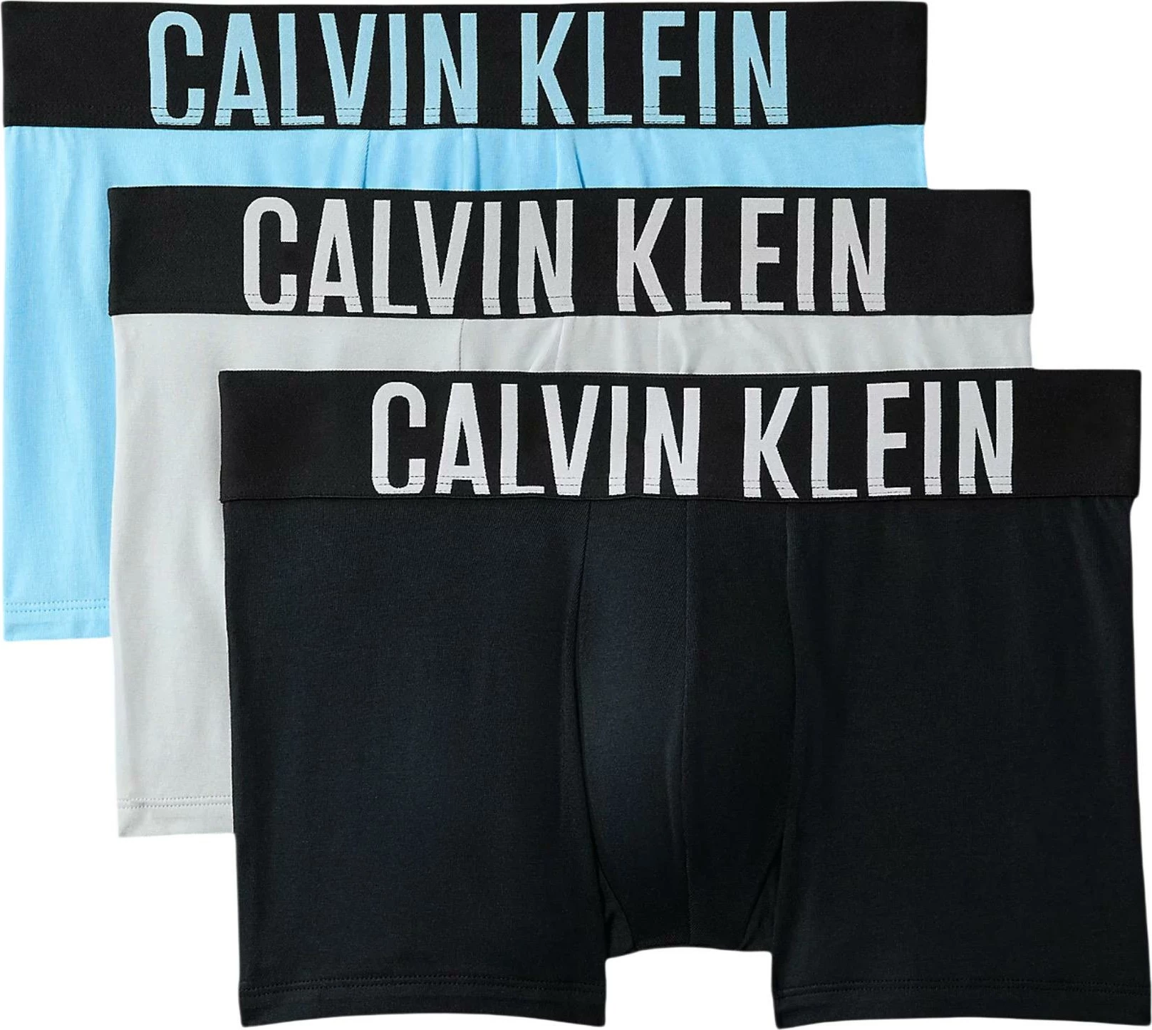 Të brendshme për meshkuj Calvin Klein Underwear TRUNK 3PK 000NB3608A, gri/zeza