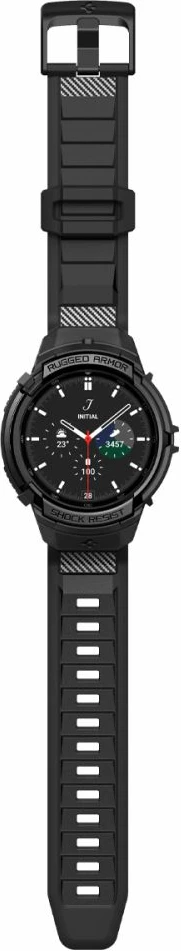 Mbështjellës Spigen Rugged Armor Pro me rrip për Samsung Galaxy Watch 6 Classic 47mm, Zi