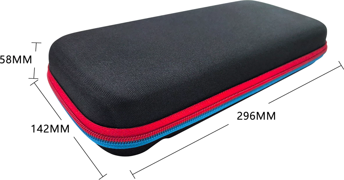 Mbështjellës i fortë për Nintendo Switch / Nintendo Switch 2, Hurtel, EVA + material Oxford, me rrip shpatulle dhe dorezë, e zezë