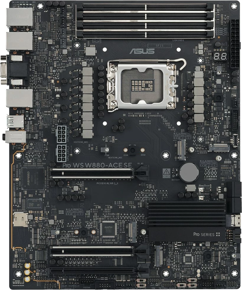 Pllakë amë ASUS PRO WS W880-ACE SE, ATX, Socket LGA 1851, Gri