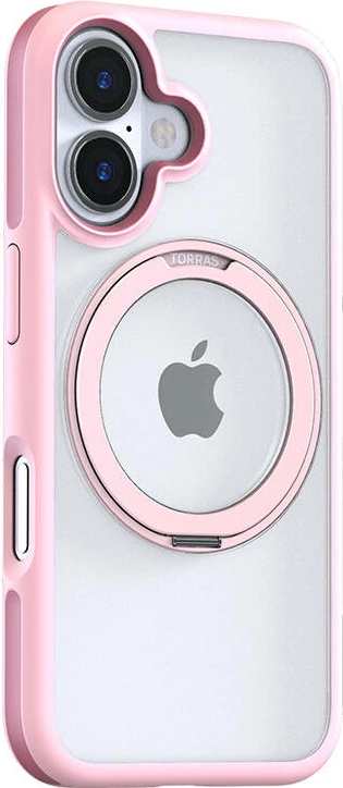 Mbështjellës Torras Ostand R Fusion për iPhone 16, rozë