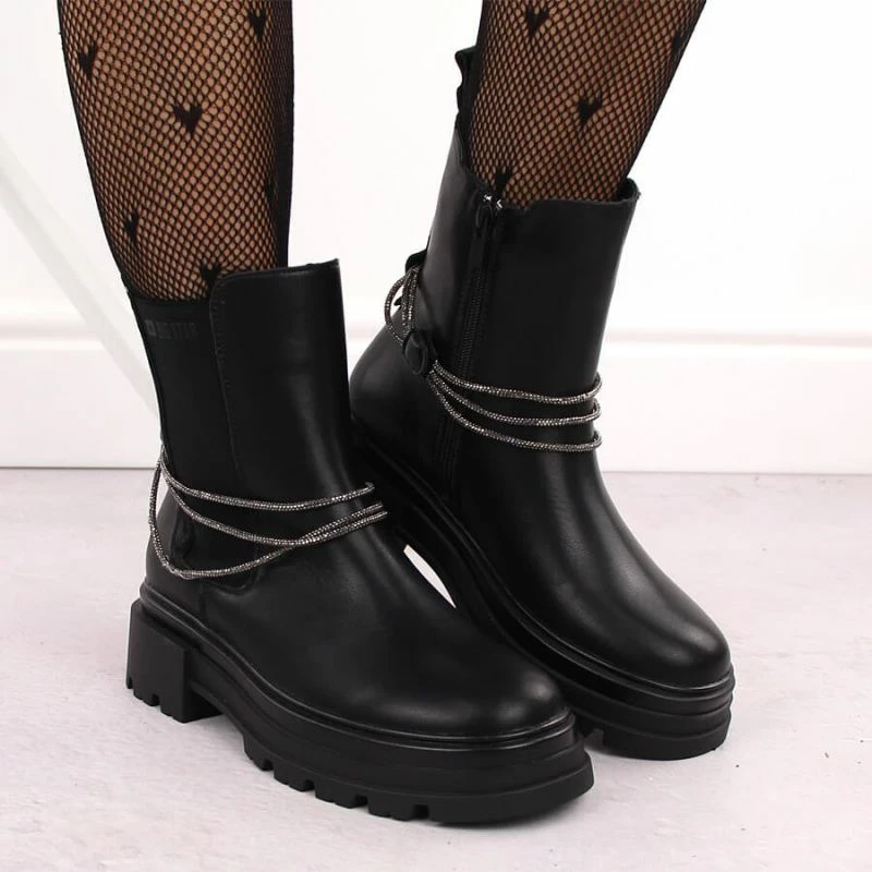 Çizme Big Star femra, të zeza