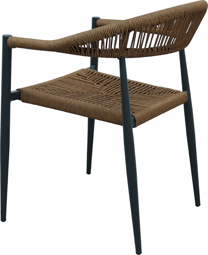 Karrige Carla, ngjyrë e zezë dhe arre, 56x59x78