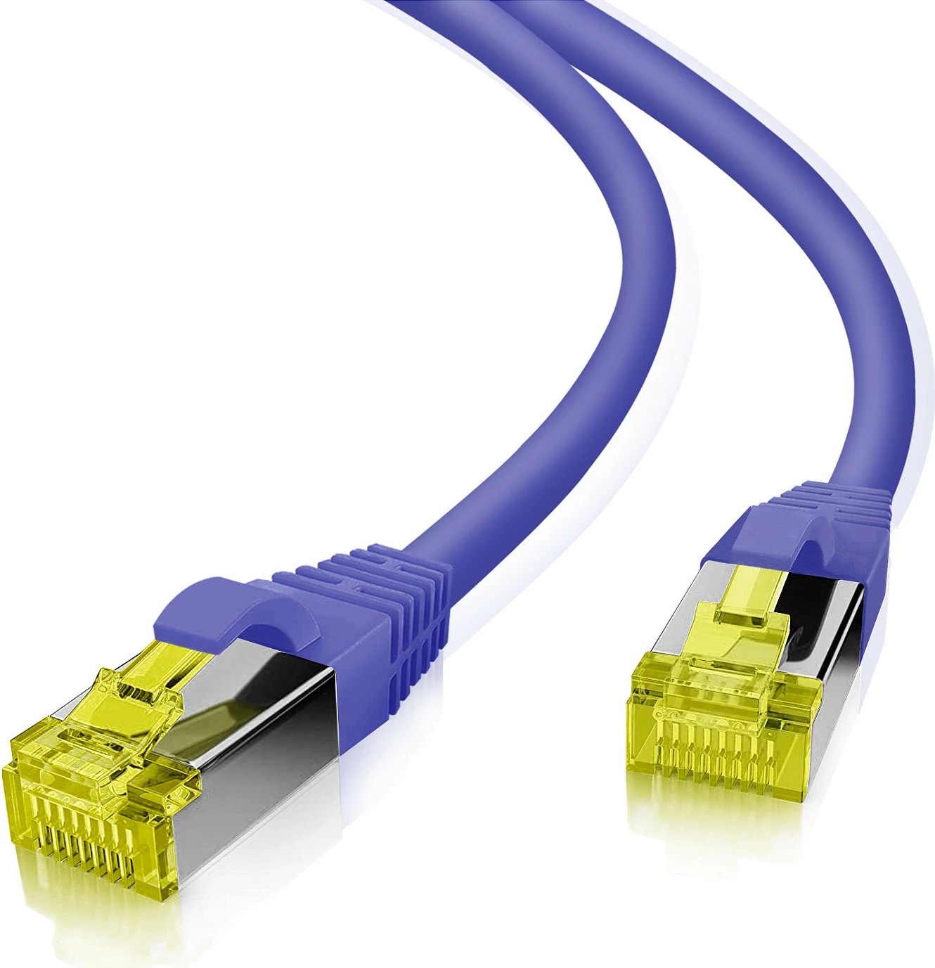 Kabllo rrjeti Helos 191273 Cat6a, 20m, S/FTP, RJ-45, vjollcë