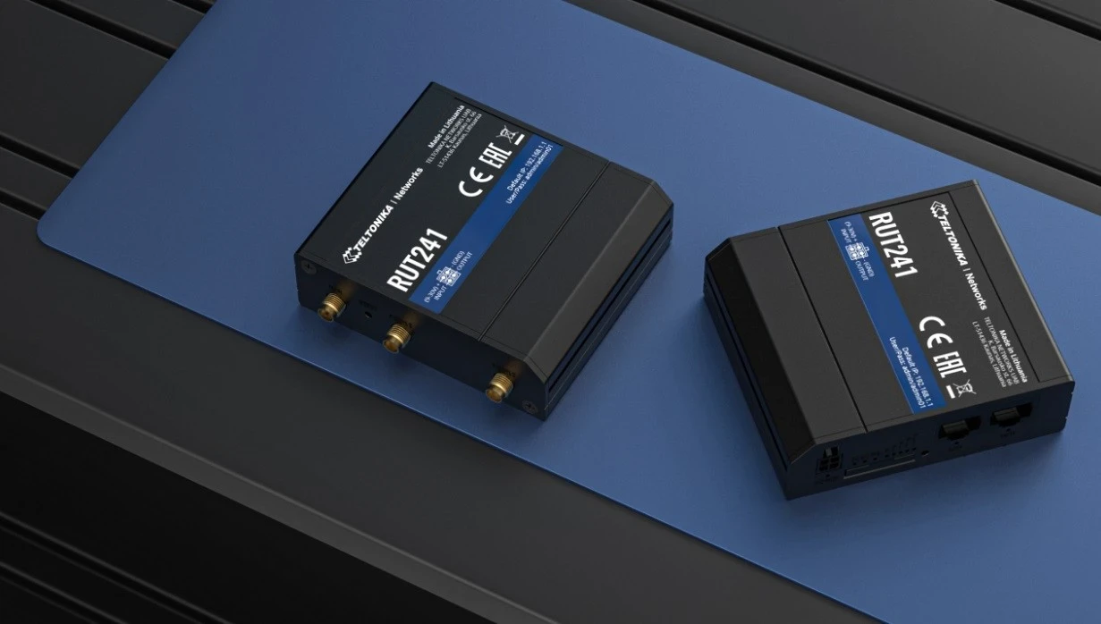 Router Teltonika RUT241, 4G LTE Cat4, WiFi 802.11b/g/n, 1x WAN/LAN + 1x LAN 10/100, 1x SIM, VPN