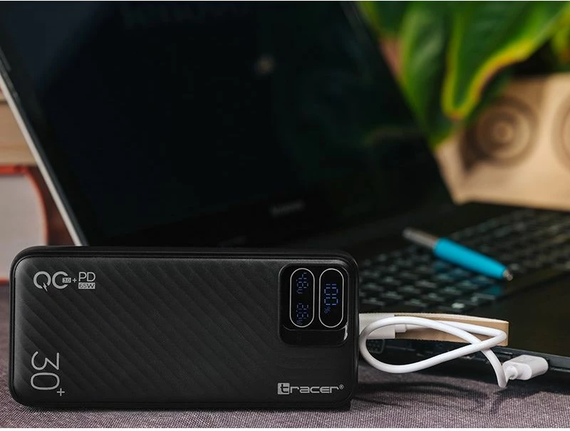 Powerbank Tracer Blaze 30000mAh 65W, i zi