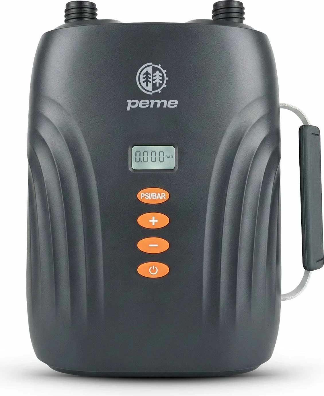 Pompë elektrike Peme Hydro 12V DC për SUP pa bateri, 20 PSI, set 6 grykë, gri