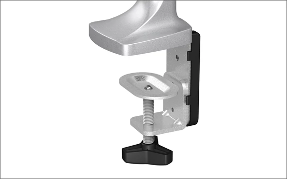 Mbajtëse tavoline për dy monitorë ICYBOX IB-MS504-T deri 32\", max 2×9 kg, VESA 75×75/100×100, argjend/e zezë