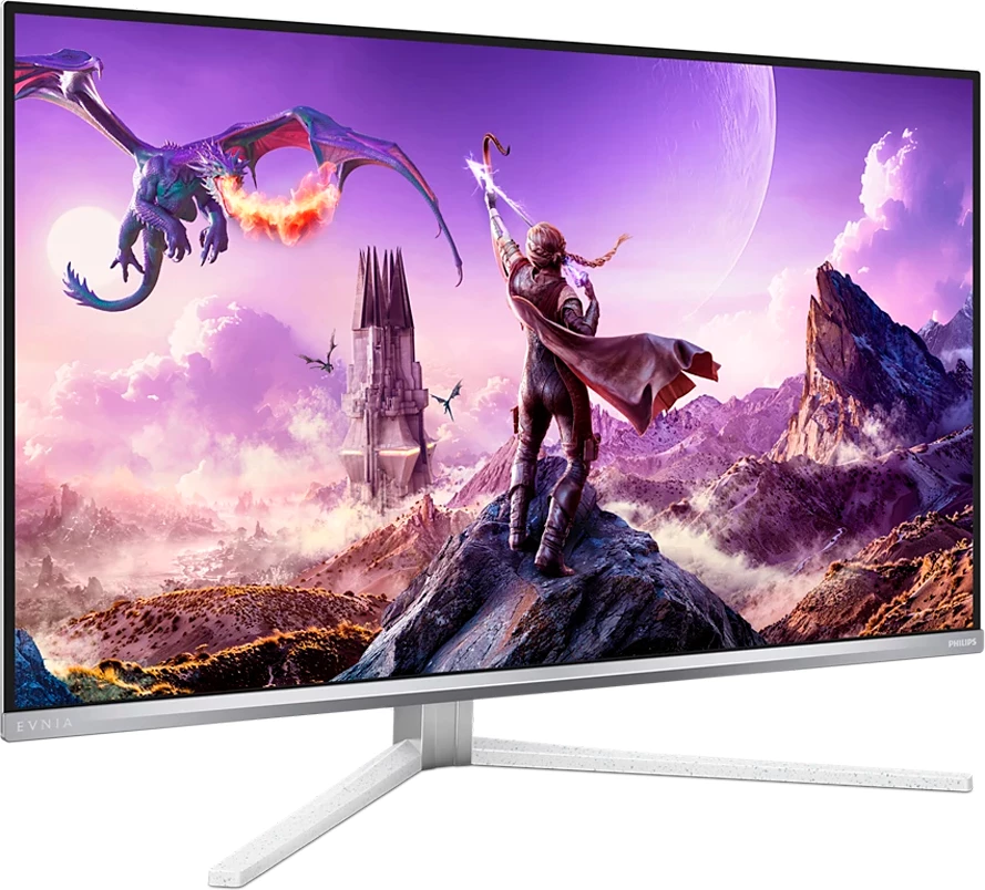 Monitor gaming Philips Evnia 8000 32M2N8900 32\" 4K UHD QD-OLED 240Hz 0.03ms, i bardhë