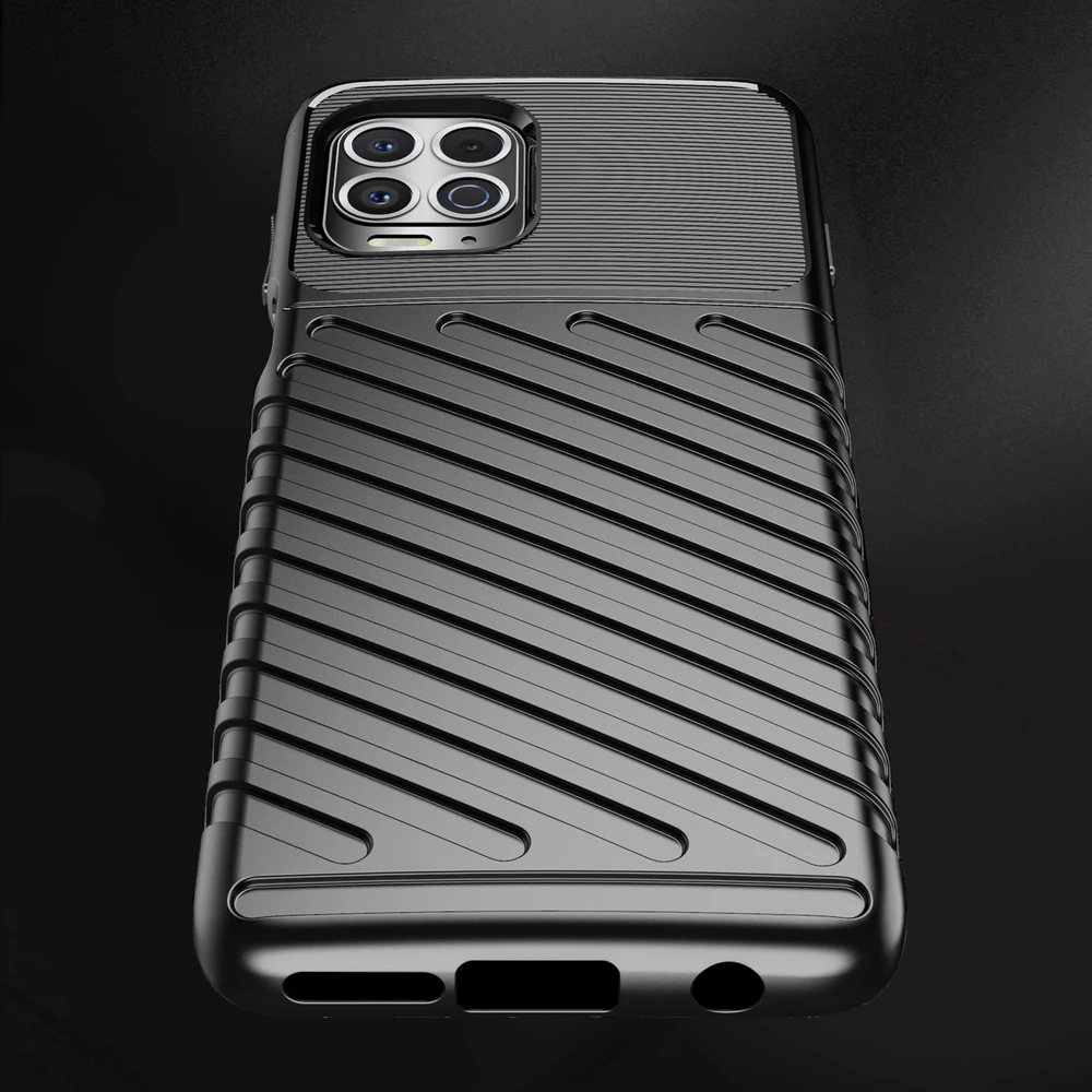 Mbështjellës Hurtel Thunder Case për Motorola Moto G100 / Edge S, TPU, i zi
