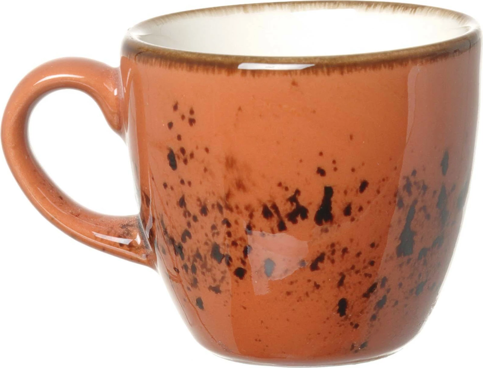 Filxhan espresso Fine Dine Dahlia 75 ml, portokalli, set 6 copë