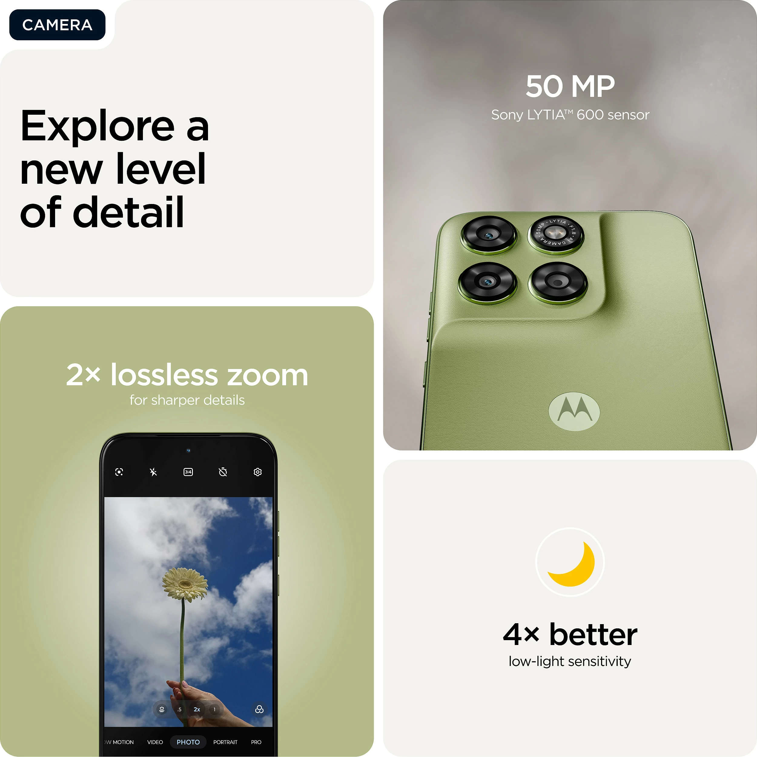 Celular Motorola moto g67, 6.8", 4GB RAM, 128GB, 5G, 50MP, PANTONE Nile Green