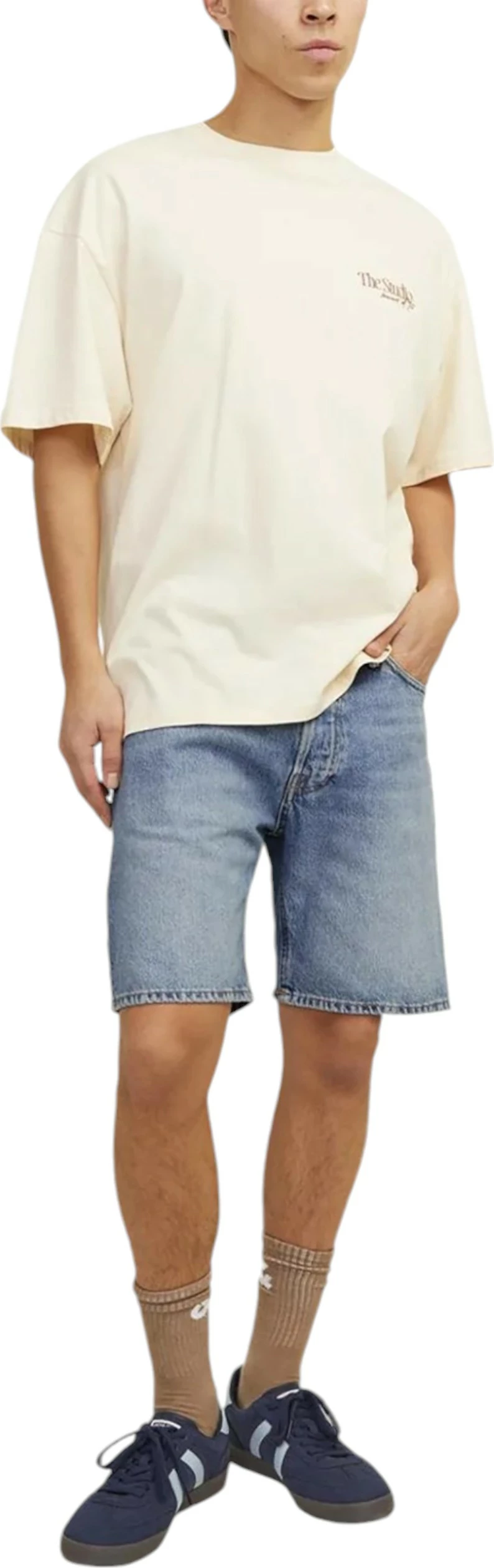 Shorce për meshkuj Jack & Jones JJICHRIS JJCOOPER 12252858, denim [Madhësia: XS]