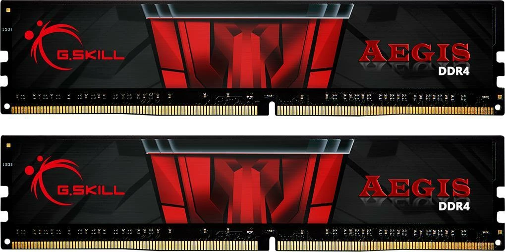 RAM Memorje G.Skill Aegis F4-3000C16D-16GISB 16GB DDR4 3000MHz CL16 (2x8GB), kuqe/zezë