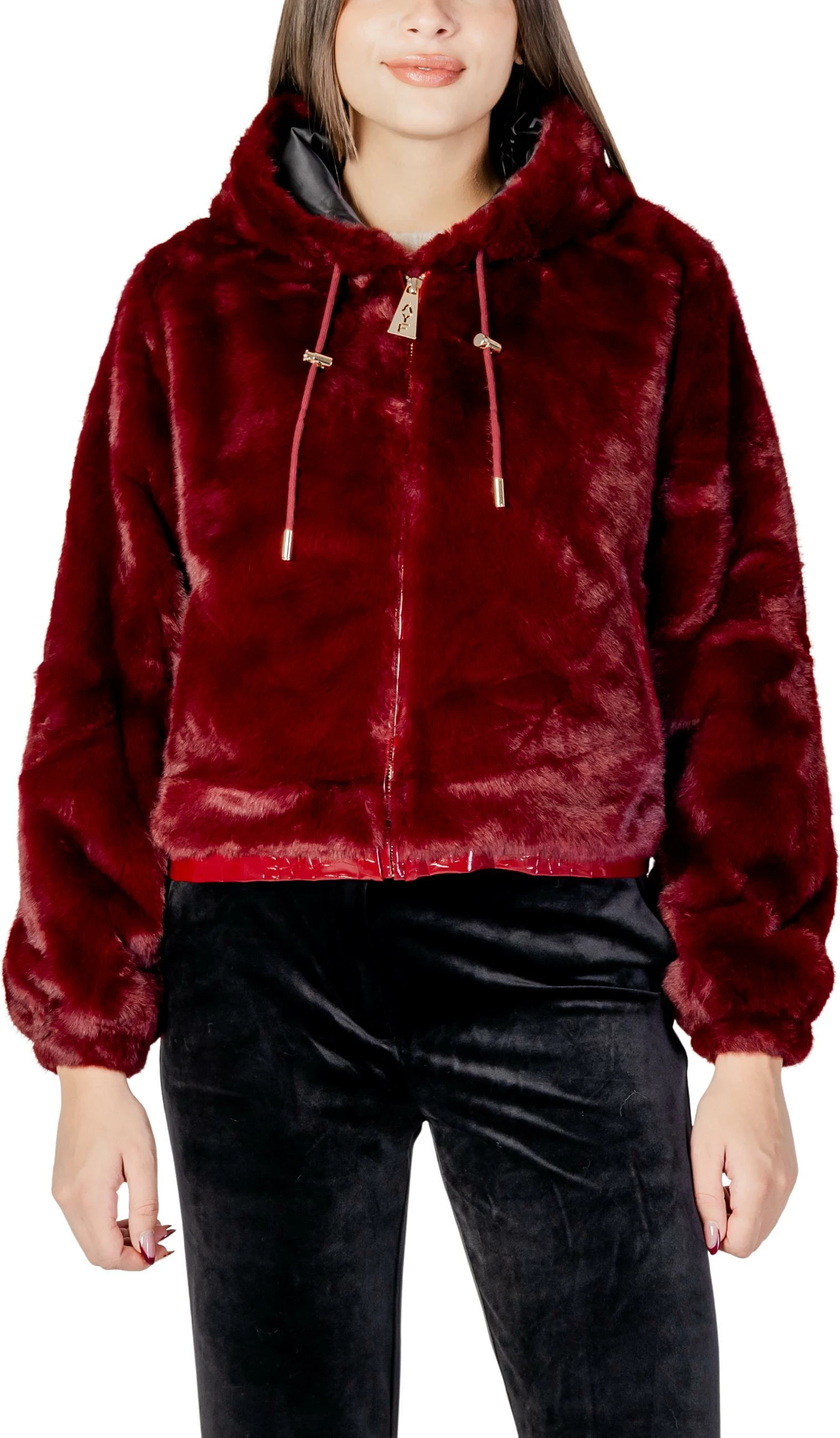 Jakne bomber Ayfee CAM25227 për femra, bordo
